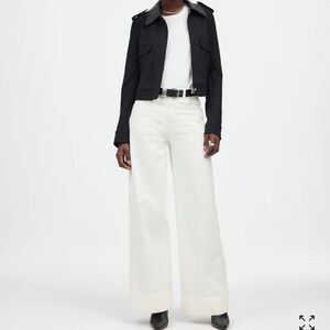 Madewell Super Wide Legged Jean in white. 23